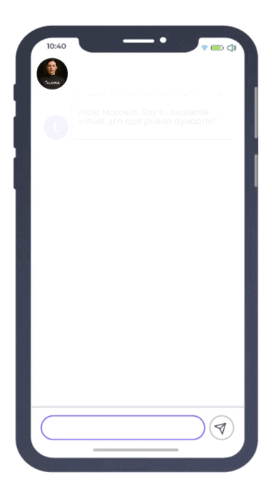 Interacción con asistente Illumia para Telco